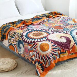 Multicolor Cotton Throw