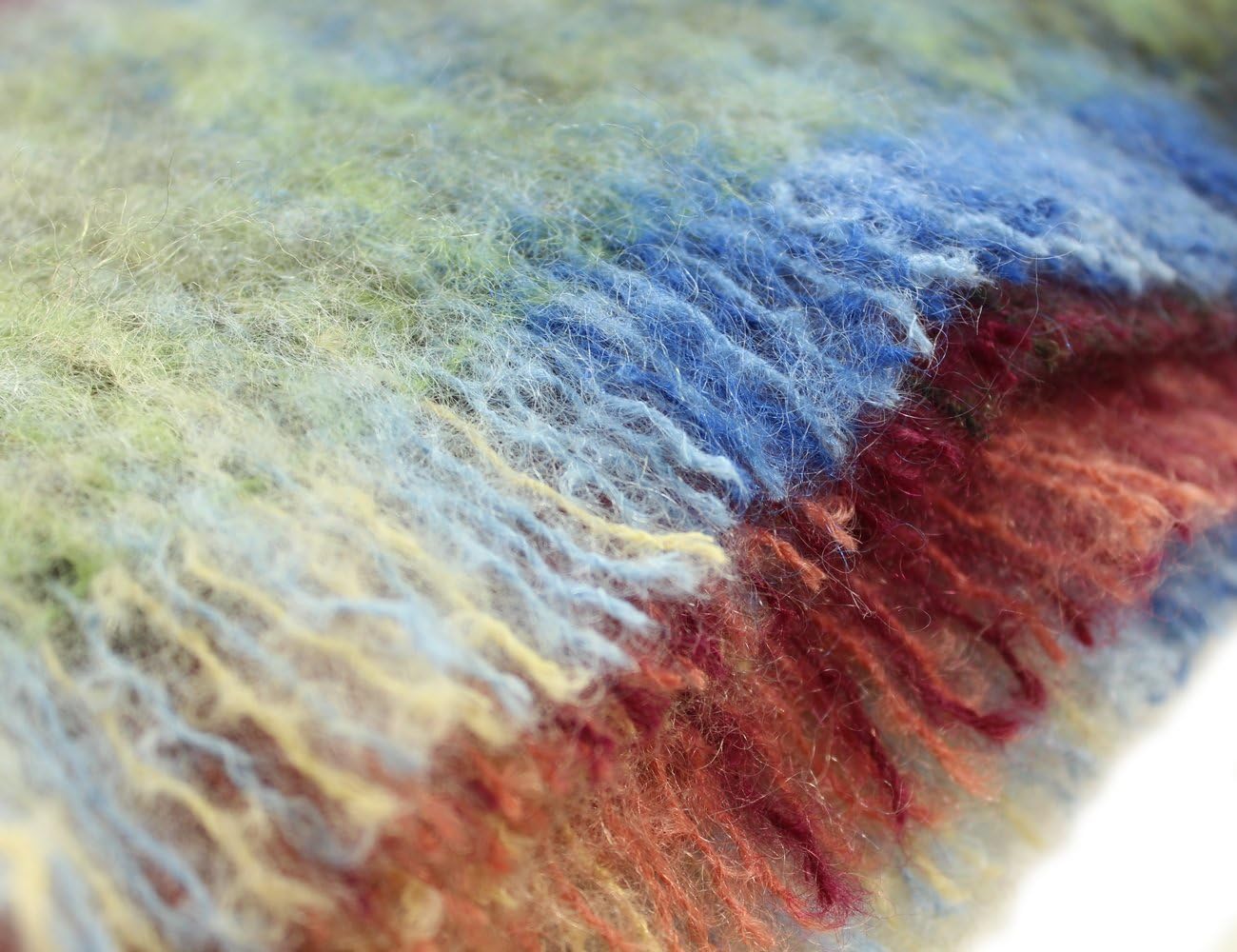 Wool-Blend Plaid Throw - Image 2
