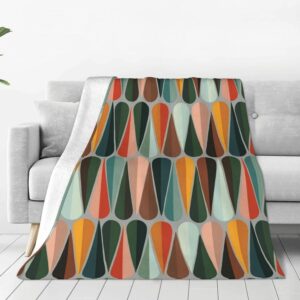 Abstract fleece throw