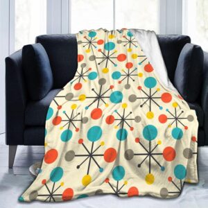Atomic-style retro throw