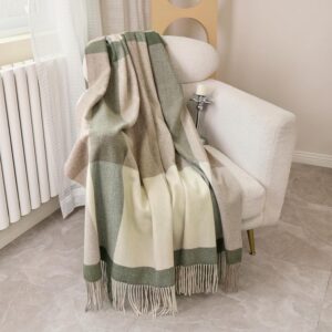 Wool Plaid Throw