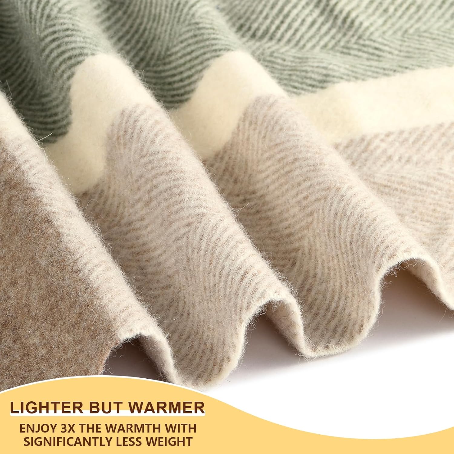 Wool Plaid Throw - Image 2