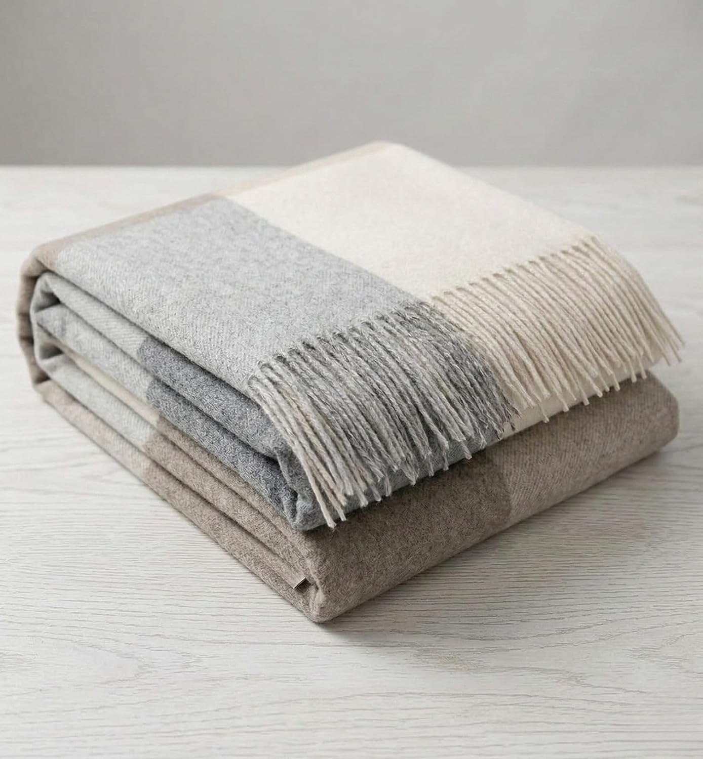 Throw with Tassels (Unisex Plaid) - Image 2