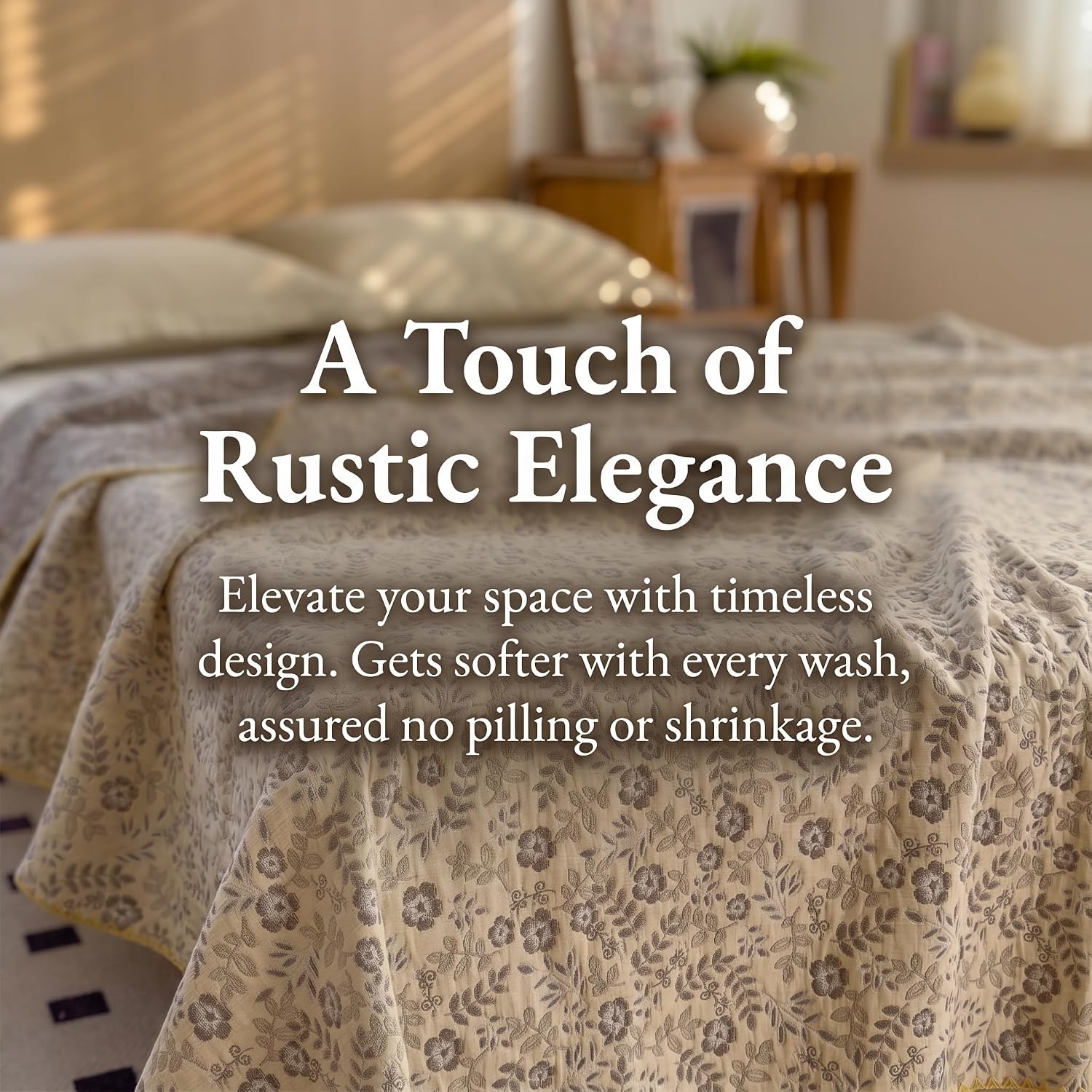 4-Layer Cotton Gauze Throw - Image 2