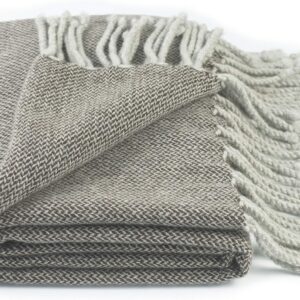 Wool Throw/Wrap with Tassels