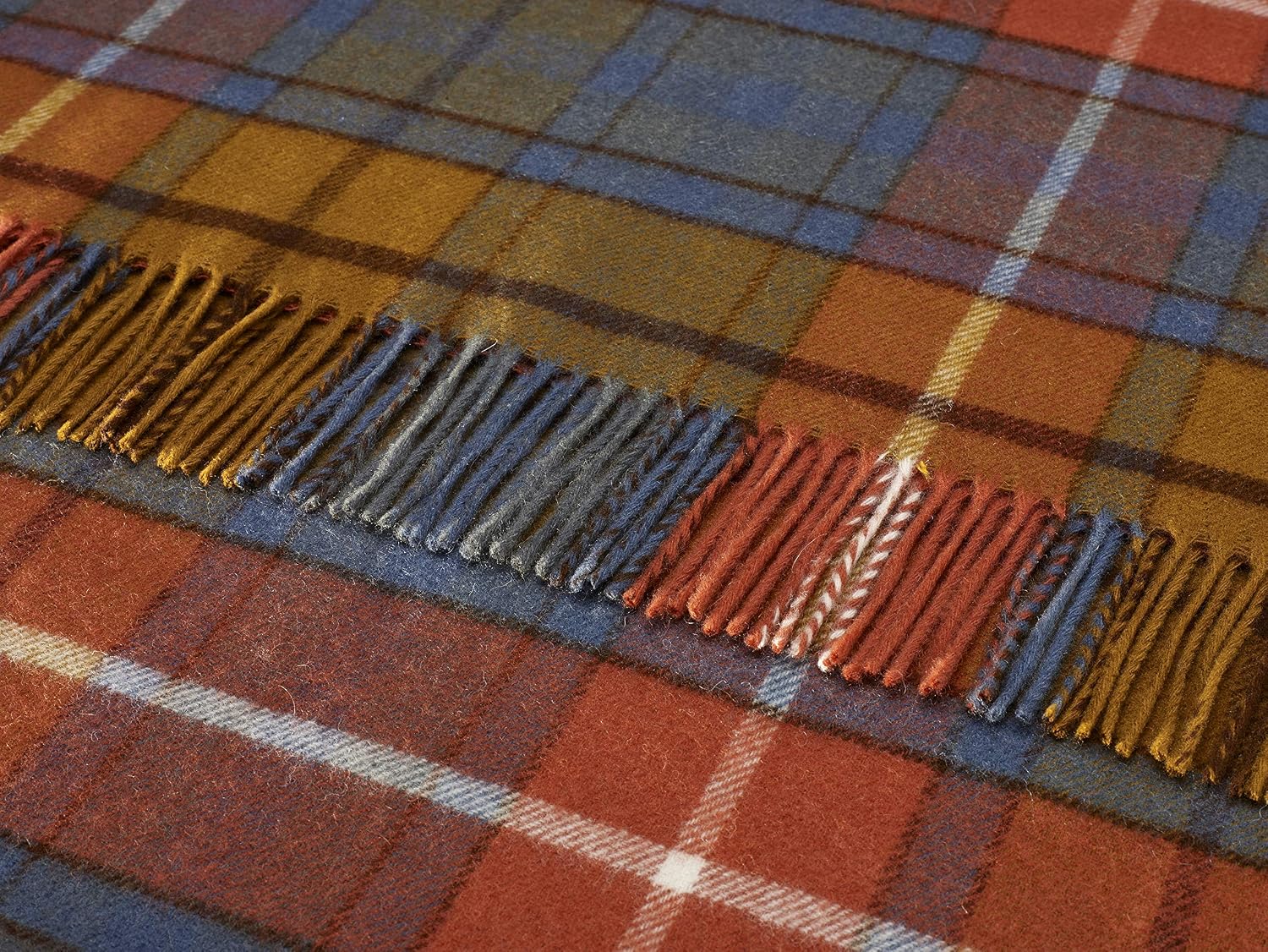 Wool Plaid Throw - Image 2